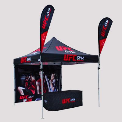 China Custom 10*10 Wholesale Outdoor Display Pop Up Waterproof Aluminum Frame Fabric Canopy Trade Show Tent for sale