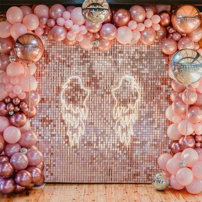 China Factory Sale Events Supplies UV Resistant Equipment Sequined Background Wall For Wedding Decorative for sale