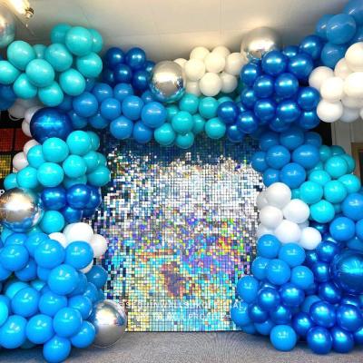 China UV Resistant Outdoor Sequined Backdrop Glitter Wall Sequin Panel Decorative Party Decoration for sale