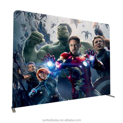 China Advertising Custom Printing Straight Form 8x8ft Stretch Fabric Backdrop Pillow Case Ez Tube Display for sale