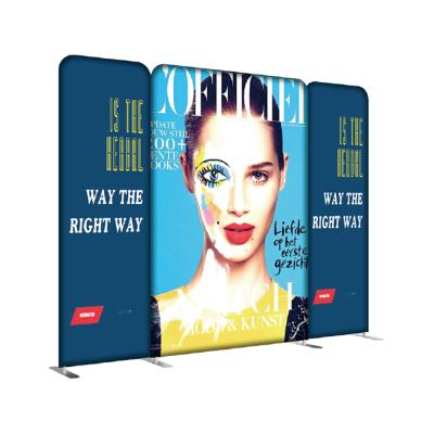 China Indoor Outdoor Led Packaging Light Box Advertising Aluminum Tube Frameless Fabric Led Backlit Sign Light Box for sale