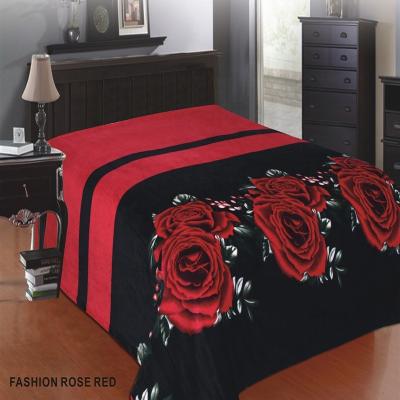 China Custom Soft Warm Rashel Spanish Wedding Blanket Fleece Custom Travel Flannel Polyester Fleece Printed Blanket for sale