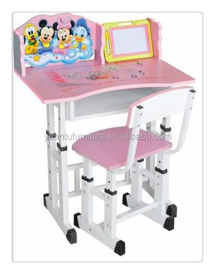 China metal tube & MFC Cheap Price Kids Studying Table Chair and Kids Study Table and Chair for sale