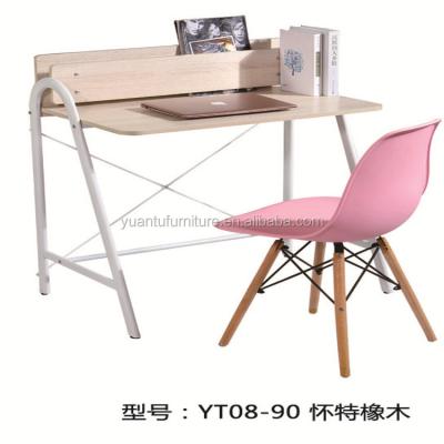 China Universal Uses Modern Design Foldable Wooden Computer Desk With Shelf for sale