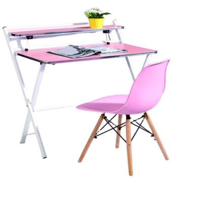 China With White Shelf Pink Modern Kids Home Office Writing Study Computer Desk for sale