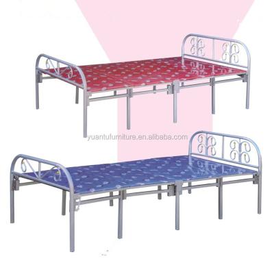 China Cheap Price Folding Metal Wood Folding Bed Single Bed for sale