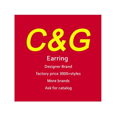 China Famous Brand Designer Letter Double G cc Crystal Rhinestone Luxury Hoop Earrings Necklace Sets for sale