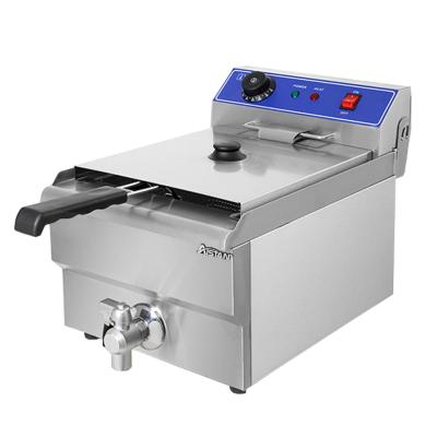 China Hotel EF101V Counter Top Tanks With Baskets French Chips Deep Fryers Chicken Fry Oven Stainless Steel for sale