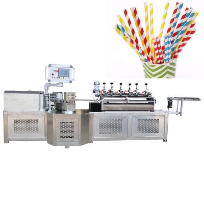 China 8 Juice Cutting Knife All Servo Motor Paper Drinking Straw Making Machine With Automatic Paper Connecting for sale