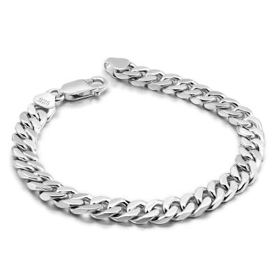 China Wholesale 925 Women's Cuban Chain Bracelet 14k18k 24k Jewelry High Quality Gift 6.5mm Miami Hiphop Spot Fashion Jewelry Men's Cuban Chain for sale