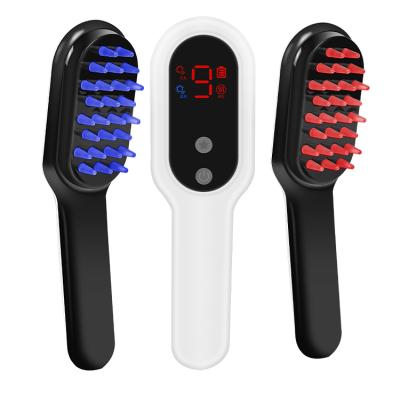 China Main Electric Hot Comb Electric Hair Care Massager Brush Laser Led Light Therapy Scalp Massage Hair Treatment Machine for sale