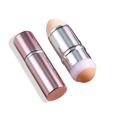 China Wholesale Portable Volcanic Face Roller Mini Oil-Absorbing Volcanic Stone Face Oil-absorbing Roller With Make Up Sponge for sale