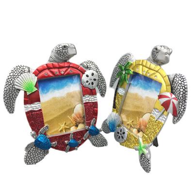 China With Parrot On Fashion Turtle Shape Decorative Stained Glass Photo Picture Frame for sale