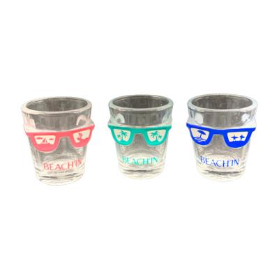 China New Wholesale Custom Classic/Postmodern 2oz Double Wall Vodka Shot Glass Custom Made for sale