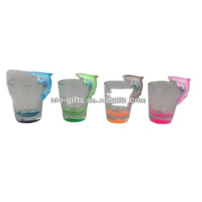 China Eco - Friendly Souvenir Shot Glass , Polyresin Dolphin Shot Glass For Home Decoration for sale