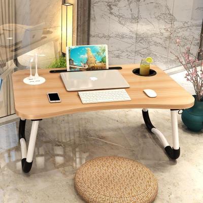 China Foldable Wooden Folding Laptop Table With 4 USB Interface And Small Fan for sale