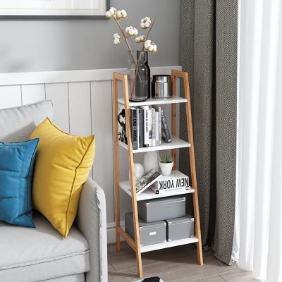 China Sustainable bookcase ladder shelf for bedroom for sale