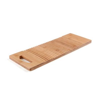 China Bathroom Natural Bamboo Washboard For Hand Washing Clothes for sale