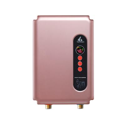 China Instant heating within seconds; small size ; Hot Sale 8500w Easy Installation Bathroom Delicate Appearance Electric Water Tankless Heater For Hotel for sale