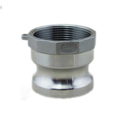 China Oil Gas Water Chemical Industria Stainless Steel Camlock Pipe Fitting Camlock Couplings Type A NPT/BSP Thread for sale