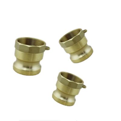 China Binzhou industrial brass camlock connector fittings water oil gas water gas camlock male adapter with female thread type A for sale