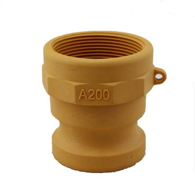 China Competitive price adapter 1inch PVC nylon camlock industrial camlock oil gas water IBC coupling type A for sale