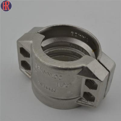 China Pipe Clamp Stainless Steel DIN 2817 Safety Coupling Flange With Male Female Pipe Tail for sale