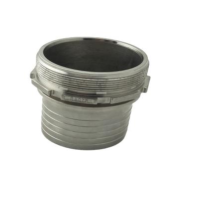 China Oil Gas Water Din 2817 Camlock Industrial Hose Fitting With Male Thread Hose GA Smooth Or Serrated Tail for sale