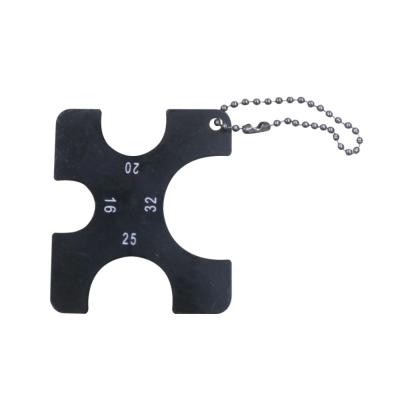 China DL-1232-24 4 In 1 Pipe Caliper Gauge Tool Black Measure Pipes Diameter for sale