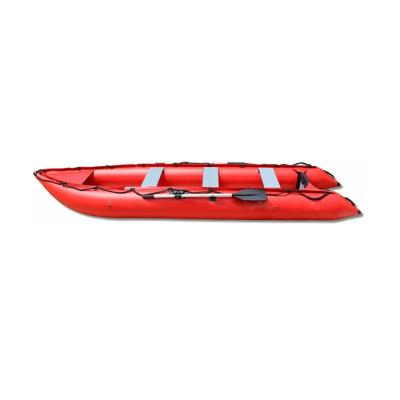 China 0.9mm PVC Latest Style Inflatable Fishing Boats Paddle Kaboat For Sale for sale