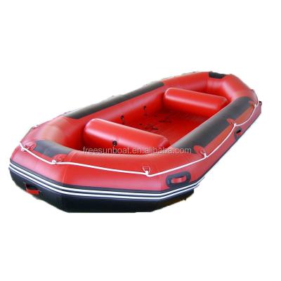 China 0.9mm PVC FREESUN hot sale inflatable fishing boat kayak best best for sea fishing flat bottom fishing boat for sale