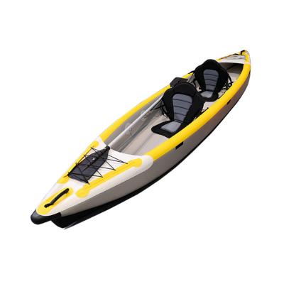 China 0.9mm PVC Double Seats Good Quality Inflatable Kayak Canoe Fishing Kayak PVC CE Kayak Boat Paddle Kayak for sale