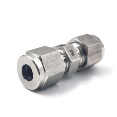 China Wholesale Industry Swagelok Type Reducing Stainless Steel Pipe 316 Connector Ferrule Fitting for sale