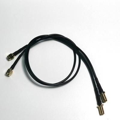 China Electronic Extension Cord RF Adapter Cable Gold Plated SMA Male To SMA Female With RG174 Cabel Supports Customized for sale