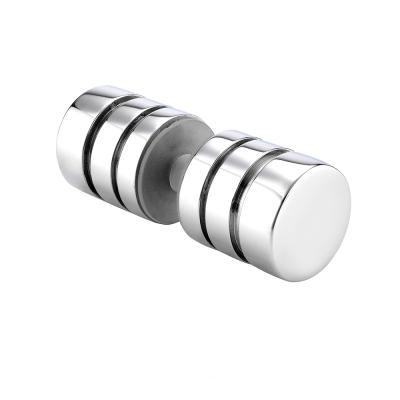 China Modern aluminum flare handle, door push button for glass swing door for sale