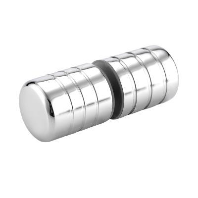 China SUS304 Modern Hot Selling Cylinder Shaped Shower Bathroom Sliding Glass Door Knob for sale