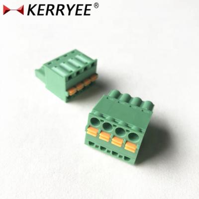 China 2EDGKD 4P 28-12AWG Pluggable Terminal Blocks 5.0mm AC Female for sale