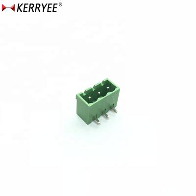 China 2EDGRC 5.0/5.08mm PCB Terminal Block R/A Male Pluggable 28-12AWG for sale