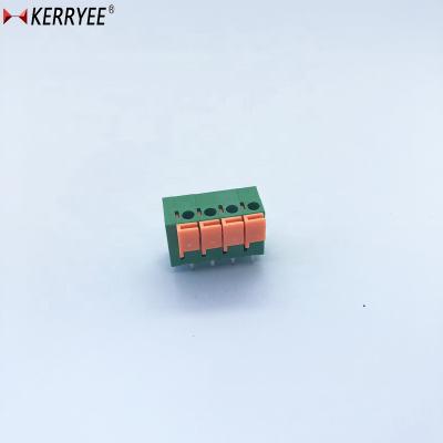 China 180 Degree PCB Spring 4P 5.08mm KF142V TB 22-16AWG for sale