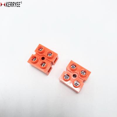 China Orange H2519 21*21*21 Power Through Terminal Block 22-12AWG for sale