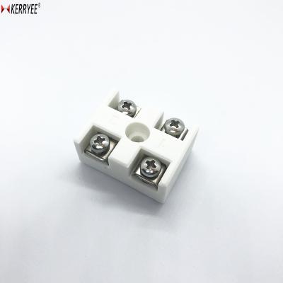 China Stainless Steel Feed Through 4P Type Ceramic Terminal Block 22-18AWG for sale