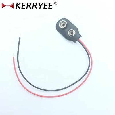 China Power Battery 9V Soft Clip Connector I Type With Black And Red Wire 150mm for sale