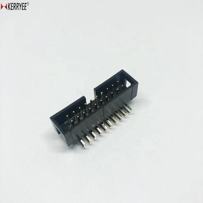 China PCB 2.54mm 90 Degree Box Header 2*10P Connector for sale