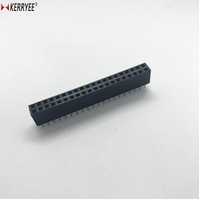 China PCB H=8.5 L=11.5 2.54mm Header 80P V/T Female Connector for sale