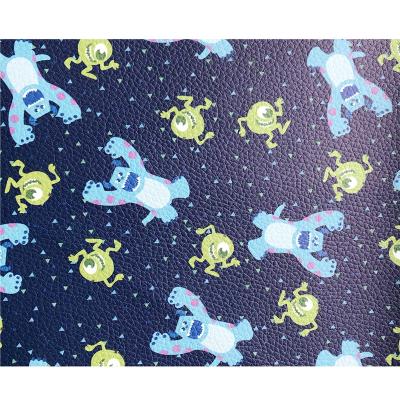 China Best Quality Waterproof Flamingo Print PU Leather Fabric For Fabric Faux Leather Clothing Bows Hairpin for sale