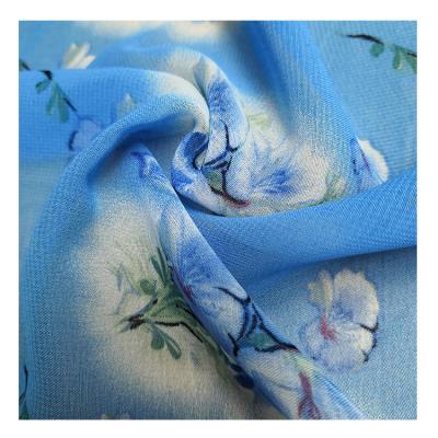 China Manufacturer Digital Printing Pattern Shrink-Resistant Chiffon Fabric For Floral Dress for sale