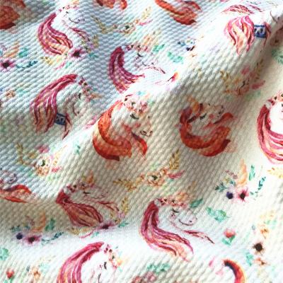 China Best Quality Shrink-Resistant Bullet Fabric Printing Custom Christmas White Fabric For Baby Clothes for sale