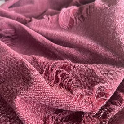 China Shrink-Resistant Ready To Ship Custom Spring Distressed Fabric Jacquard Dyed Knits For Women Dresses for sale