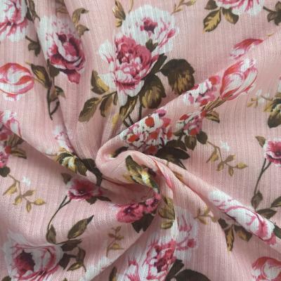 China Shrink-resistant hottest product polyester rib fabric in 2021 use the latest technology printing customized printing for sale