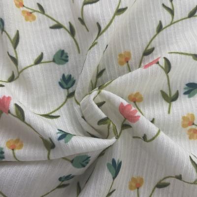 China Shrink-resistant the hottest product rib fabric in 2021 use the latest printing technology printing rib knit fabric for sale